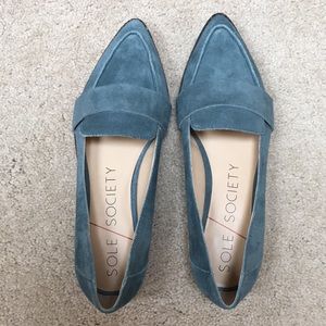Brand New! Sole Society Edie Suede Flat Size 8